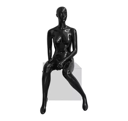 Женский абстрактный сидячий манекен, с каблуками \ Ego-08F
