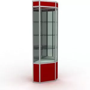 Витрина угловая с освещением \ WW1-5050 NZ.MIR