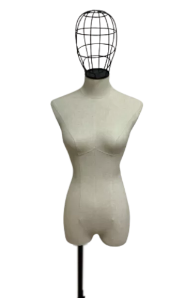 Женский манекен-торс, обтянутый тканью, с головой \ VNG-80F Женский манекен-торс, обтянутый тканью, с головой \ VNG-80F