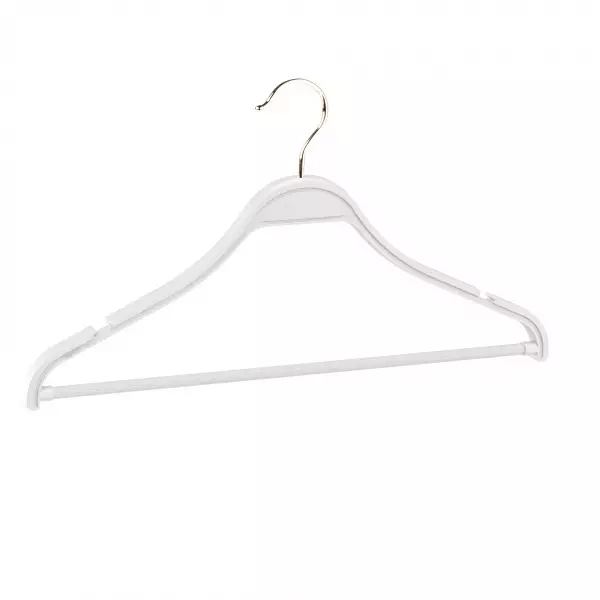 Вешалка-плечики с зацепами и перекладиной \ P-MNP-41