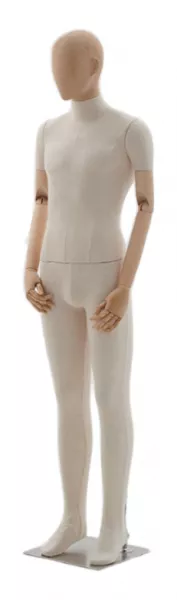 Мужской манекен, обтянутый тканью, с деревянными руками \ ymy-zm-1 Мужской манекен, обтянутый тканью, с деревянными руками \ ymy-zm-1