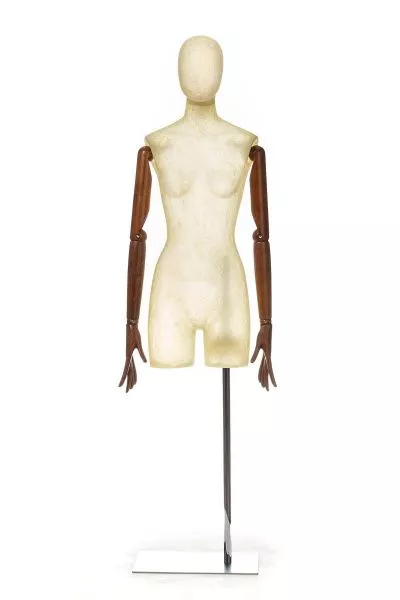 Торс женский удлиненный, с деревянными руками \ BDL-Y