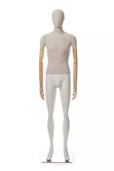 Мужской манекен, обтянутый тканью, с деревянными руками \ ymy-zm-4 Мужской манекен, обтянутый тканью, с деревянными руками \ ymy-zm-4