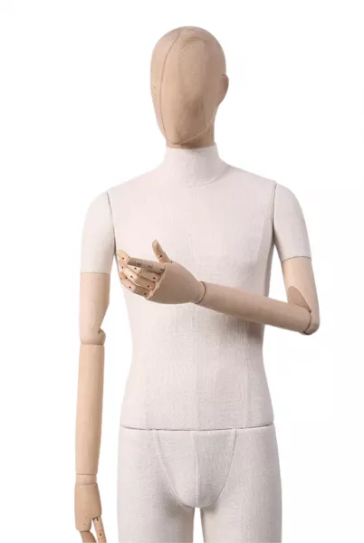 Мужской манекен, обтянутый тканью, с деревянными руками \ ymy-zm-1 Мужской манекен, обтянутый тканью, с деревянными руками \ ymy-zm-1