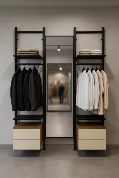 Комплект пристенный с зеркалом и накопителем /FSK.007 