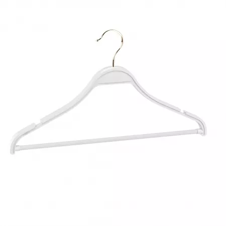 Вешалка-плечики с зацепами и перекладиной \ P-MNP-41