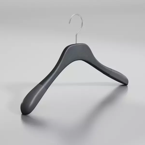 Вешалка-плечики из натурального бука с бархатными плечиками \ GL56