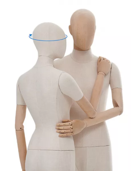 Женский манекен, обтянутый тканью, с деревянными руками \ ymy-zm-2 Женский манекен, обтянутый тканью, с деревянными руками \ ymy-zm-2