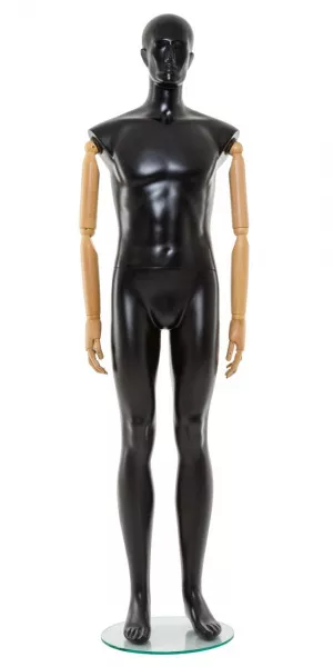 Мужской манекен с деревянными руками \ Erik-01