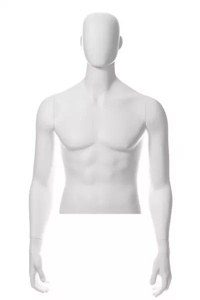 картинка Торс мужской укороченный (с головой) магазин Русманекен картинка Торс мужской укороченный (с головой) от магазина Русманекен