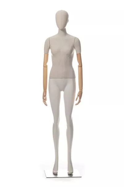Женский манекен, обтянутый тканью, с деревянными руками \ ymy-zm-2 Женский манекен, обтянутый тканью, с деревянными руками \ ymy-zm-2