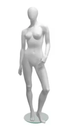 Женский абстрактный манекен в полный рост \ G-12, Белый матовый