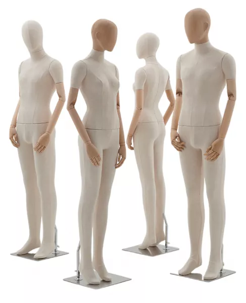 Мужской манекен, обтянутый тканью, с деревянными руками \ ymy-zm-4 Мужской манекен, обтянутый тканью, с деревянными руками \ ymy-zm-4