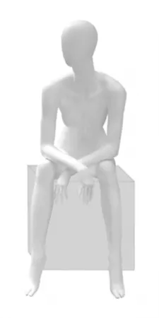 Женский абстрактный сидячий манекен \ Basic-09