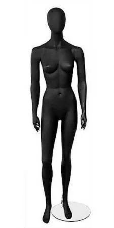 Женский абстрактный манекен в полный рост \ G-18, Черный матовый
