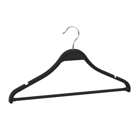 Вешалка-плечики с зацепами и перекладиной \ P-MNP-41