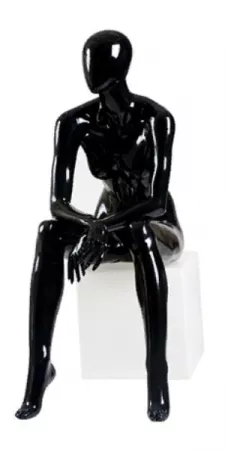 Женский абстрактный сидячий манекен \ Basic-09