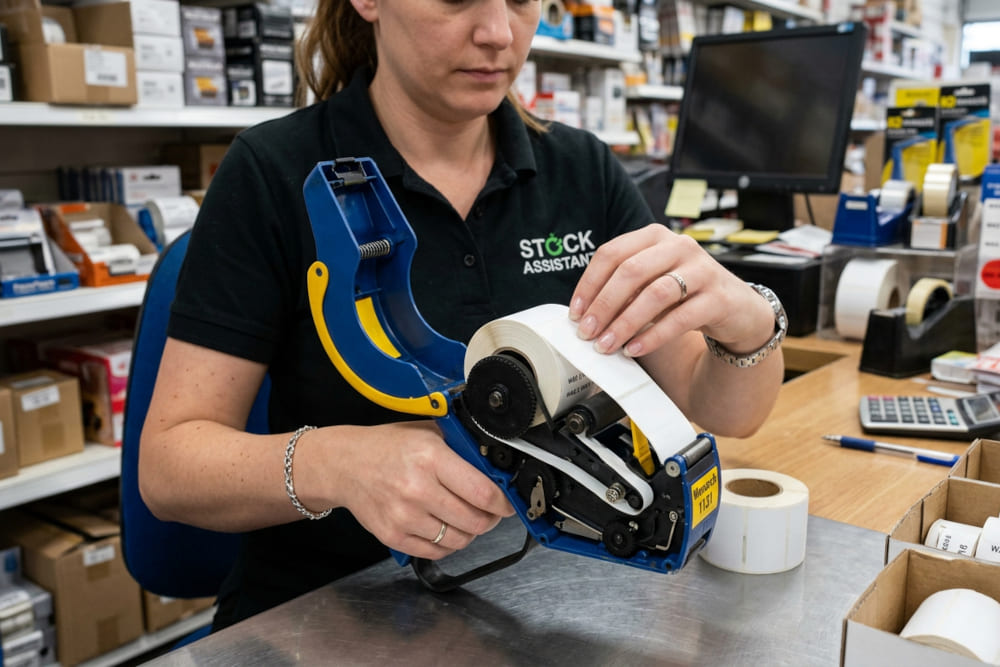 Заправка этикет-пистолета