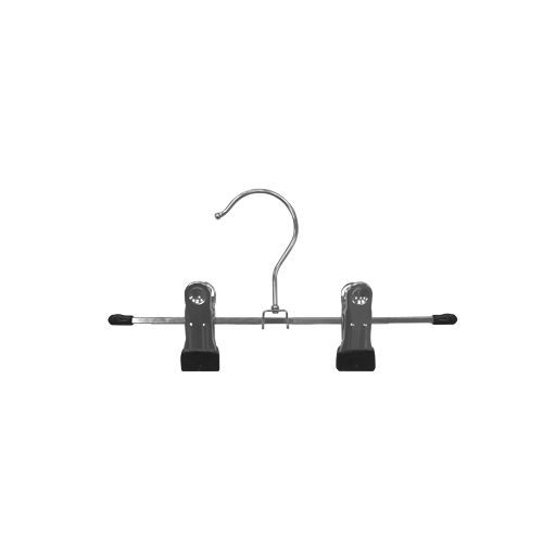 Металлические вешалки-плечики с прищепками (зажимами), Черный \ WS 037-12