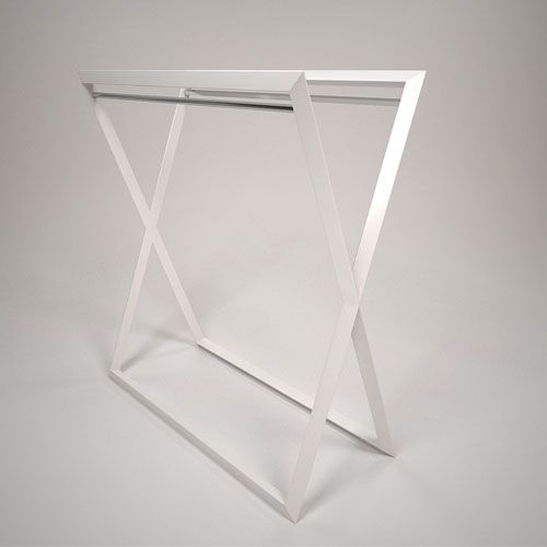Вешало Х двухрядное 1500х622х1595h, Белый \ TRL.006