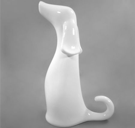 Манекен собаки \ Dog-006, Белый глянцевый