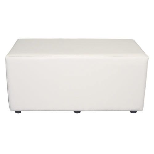 Пуфик (банкетка) \ Прямоугольник, Белый