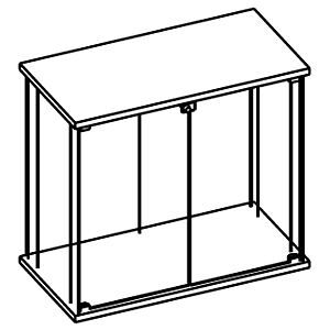 Прилавок без полок и опор \ Октава 003