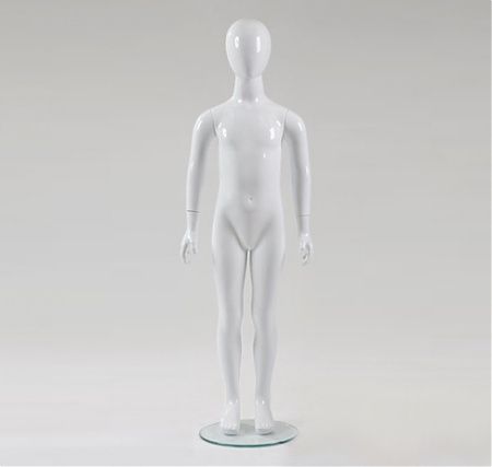 Детский абстрактный манекен \ Gj-05, Белый глянцевый