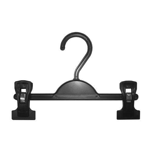 Пластиковые вешалки-плечики с прищепками (зажимами), Черный \ VU 07-210