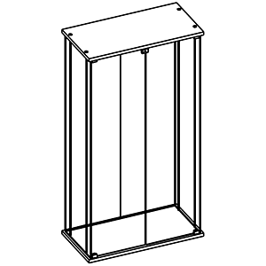 Витрина без полок и опор \ Октава 002