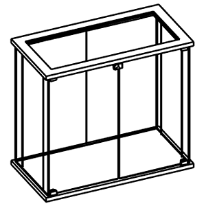 Прилавок без полок и опор \ Октава 004