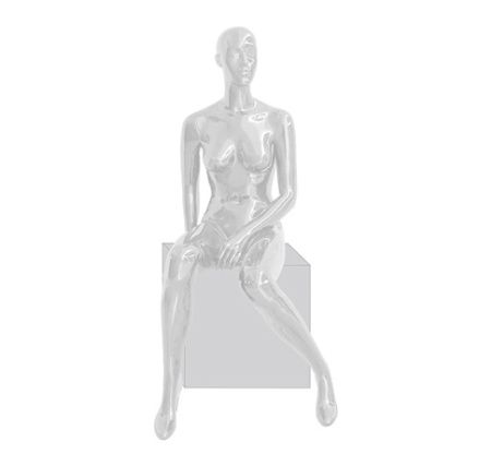 Женский абстрактный сидячий манекен, с каблуками \ Ego-08F
