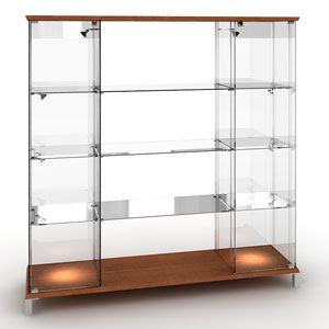 Витрина с 3-мя полками без освещения \ Октава 08