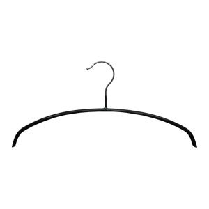 Металлические вешалки-плечики для одежды (обрезиненные), Черный \ 2040 WE