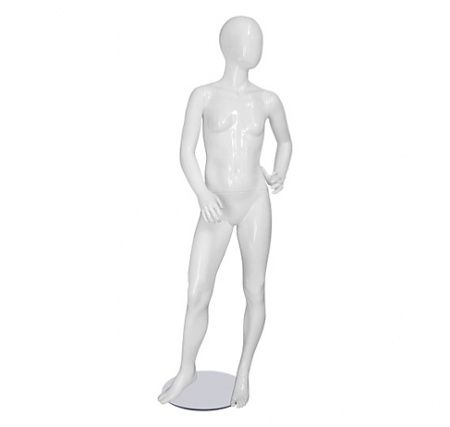 Детский абстрактный манекен девочка \ Frj-22, Белый глянцевый