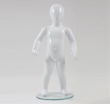 Детский абстрактный манекен \ Gj-02, Белый глянцевый