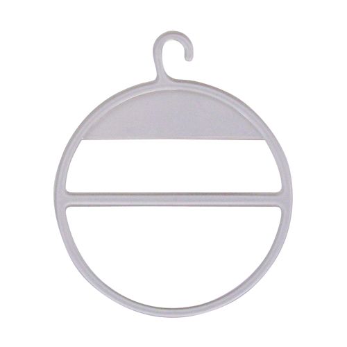 Вешалка кольцо для шарфа, платка и палантина, Белый \ TE R2