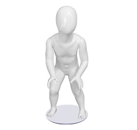 Детский абстрактный манекен \ Frj-19, Белый глянцевый