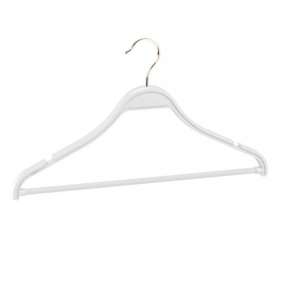 Вешалка-плечики с зацепами и перекладиной \ P-MNP-35