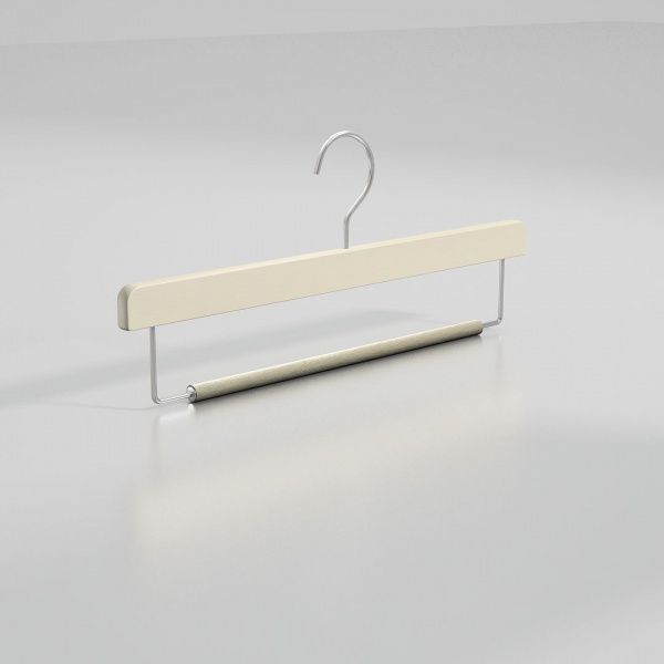 Вешалка-плечики из натурального бука с перекладиной для брюк \ STB32