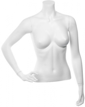 Торс женский укороченный \ C-08, Белый матовый