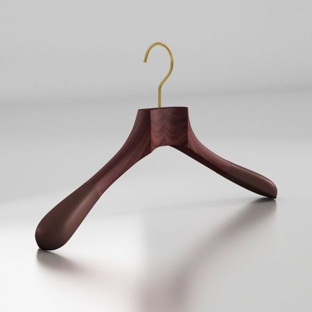 Вешалка-плечики из натурального бука с бархатными плечиками \ HGB51F