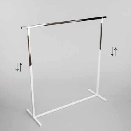 Вешало регулируемое, Хром \ Белый матовый \ OMV-001.P