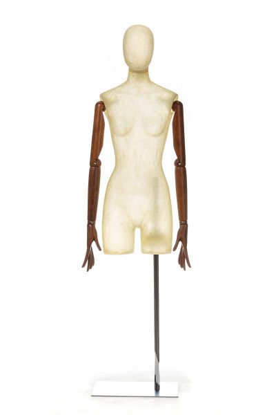 Торс женский удлиненный, с деревянными руками \ BDL-Y