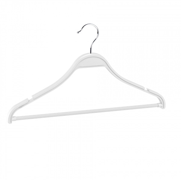 Вешалка-плечики с зацепами и перекладиной \ P-MNP-41