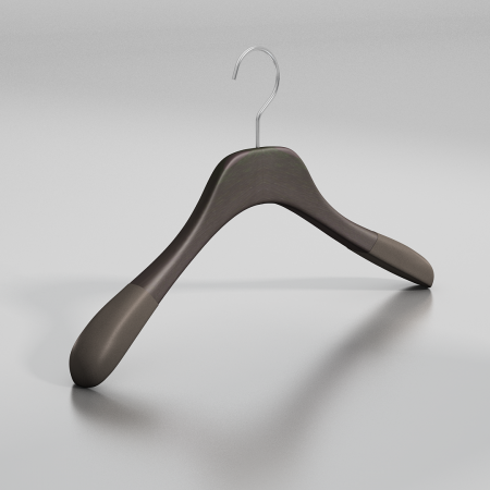 Вешалка-плечики из натурального бука с бархатными плечиками \ GLB51F