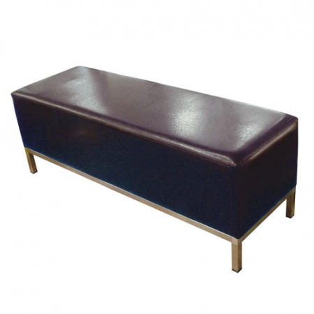 Банкетка на металлическом каркасе \ HQ-08, Коричневый