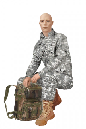 Мужской реалистичный манекен \ Military-02