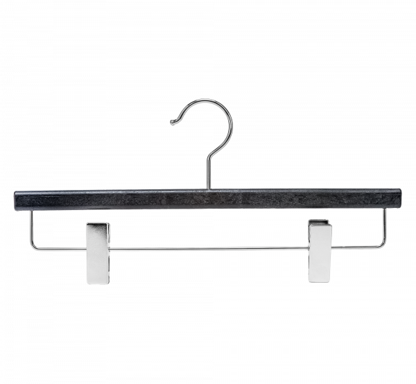 Вешалка-плечики с клипсами для брюк \ ECO-RCC, Антрацит, покрытие - нет, логотип - нет