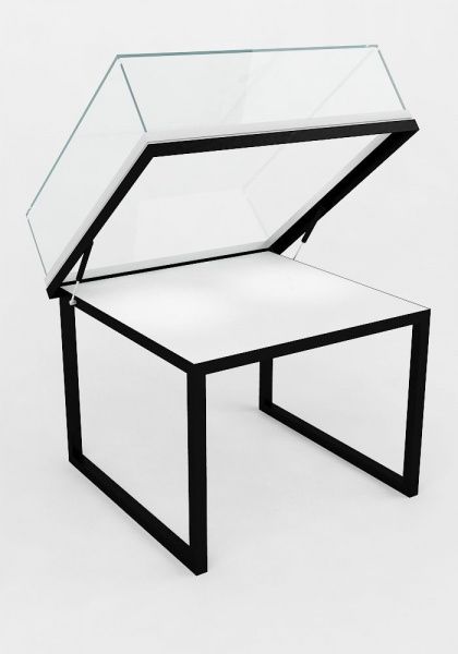 Витрина горизонтальная на газлифтах \ VMG-15